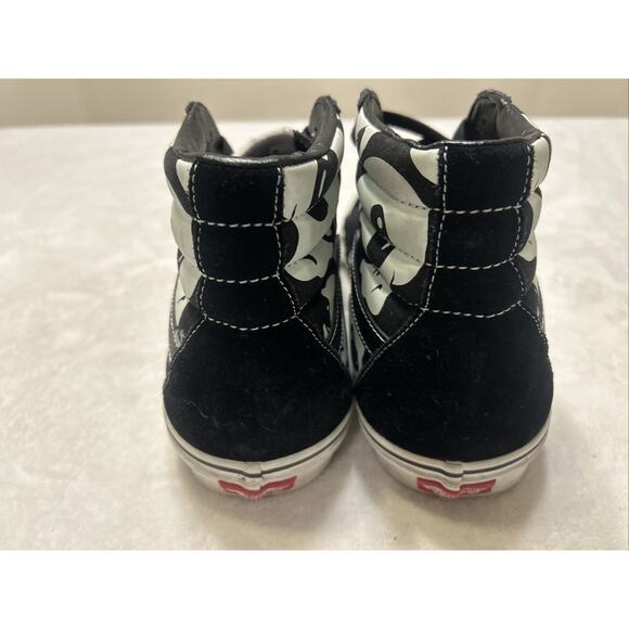 Vans SK8 Hi Men’s Size 11 Alien Ghosts Glow in the Dark Black Rare Gum Sole - Picture 6 of 9